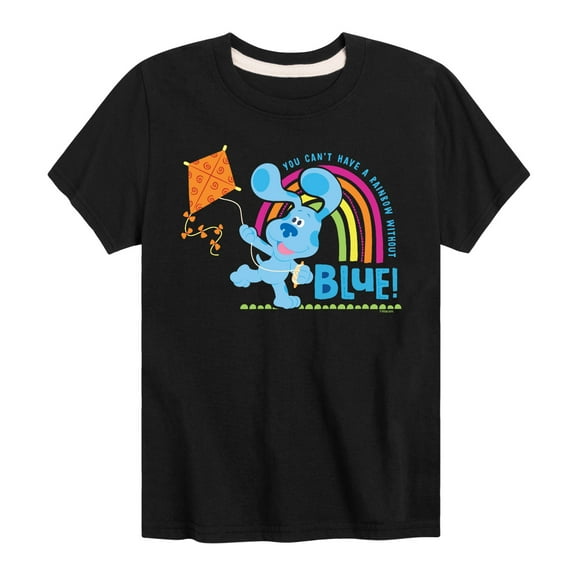 Blue's Clues & You! - Can't Have Rainbow Without Blue - Toddler & Youth Short Sleeve Graphic T-Shirt