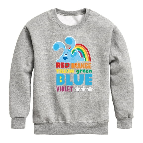 Blue Clues & You! - Colors Of The Rainbow - Toddler And Youth Crewneck Fleece Sweatshirt