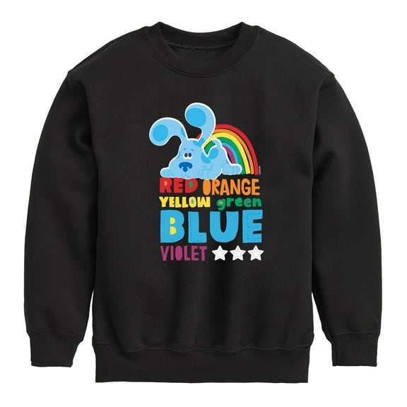 Blue Clues & You! - Colors Of The Rainbow - Toddler And Youth Crewneck Fleece Sweatshirt