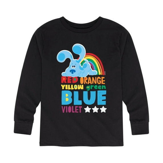 Blue Clues & You! - Colors Of The Rainbow - Toddler And Youth Long Sleeve Graphic T-Shirt