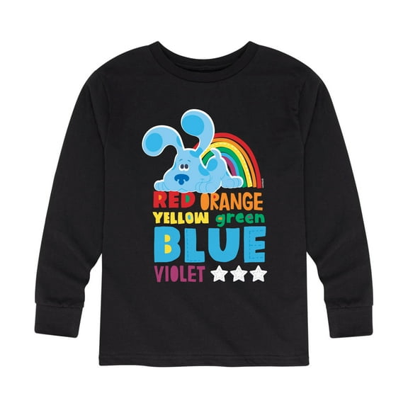 Blue Clues & You! - Colors Of The Rainbow - Toddler And Youth Long Sleeve Graphic T-Shirt