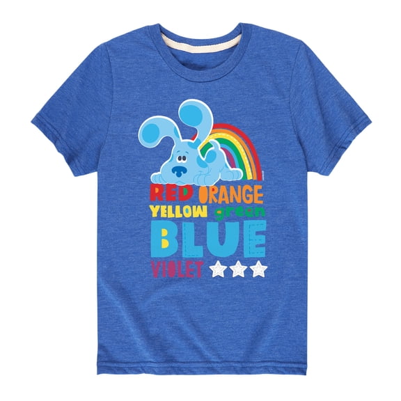Blue Clues & You! - Colors Of The Rainbow - Toddler & Youth Short Sleeve Graphic T-Shirt