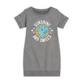 thumbnail image 1 of Blue Clues & You! - Daddy Is My Sunshine - Toddler And Youth Girls Fleece Dress, 1 of 1