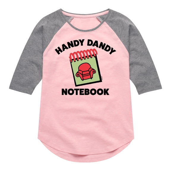 Blue Clues & You! - Handy Dandy Notebook - Toddler And Youth Girls Raglan Graphic T-Shirt