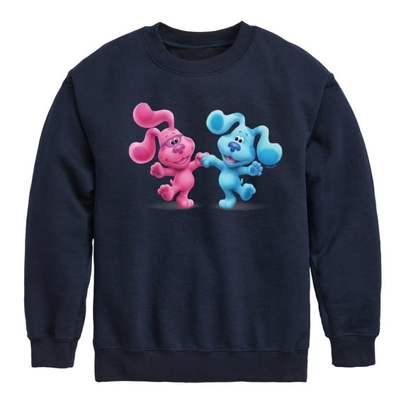 Blue Clues & You! - Happy Blue - Toddler And Youth Crewneck Fleece Sweatshirt