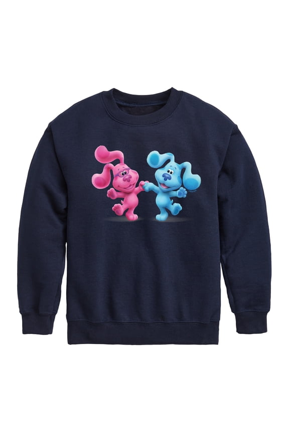 Blue Clues & You! - Happy Blue - Toddler And Youth Crewneck Fleece Sweatshirt