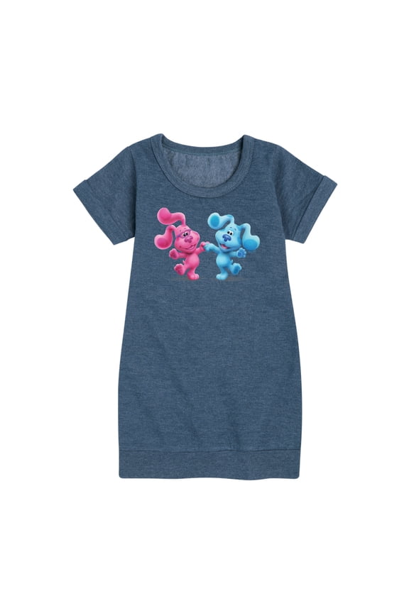 Blue Clues & You! - Happy Blue - Toddler And Youth Girls Fleece Dress