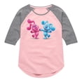 thumbnail image 1 of Blue Clues & You! - Happy Blue - Toddler And Youth Girls Raglan Graphic T-Shirt, 1 of 5