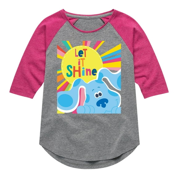 Blue Clues & You! - Let It Shine - Toddler And Youth Girls Raglan Graphic T-Shirt