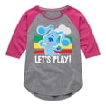 thumbnail image 1 of Blue Clues & You! - Let's Play - Toddler And Youth Girls Raglan Graphic T-Shirt, 1 of 5