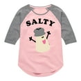 thumbnail image 1 of Blue Clues & You! - Mr. Salty - Toddler And Youth Girls Raglan Graphic T-Shirt, 1 of 4