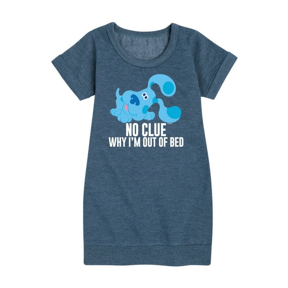 Blue Clues & You! - No Clue Why I'm Out Of Bed - Toddler And Youth Girls Fleece Dress