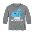 thumbnail image 1 of Blue Clues & You! - No Clue Why I'm Out Of Bed - Toddler And Youth Long Sleeve Graphic T-Shirt, 1 of 5