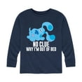 thumbnail image 1 of Blue Clues & You! - No Clue Why I'm Out Of Bed - Toddler And Youth Long Sleeve Graphic T-Shirt, 1 of 5