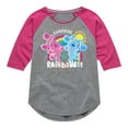 thumbnail image 1 of Blue Clues & You! - Sunshine and Rainbows - Toddler And Youth Girls Raglan Graphic T-Shirt, 1 of 4