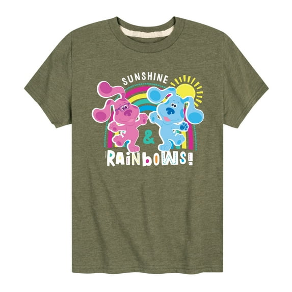 Blue's Clues & You! - Sunshine and Rainbows - Toddler & Youth Short Sleeve Graphic T-Shirt