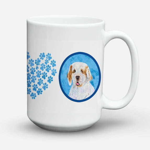 Blue Clumber Spaniel Coffee Mug 15 oz