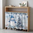 thumbnail image 1 of Blue Coastal Christmas Cabinet Curtain 35"Wx35"L, Dustproof Under Sink Skirt with Self Adhesive Tape, Xmas Tree Nautical Starfish Cabinet Curtain Cover for Kitchen Sink, Bathroom Vanity, Laundry Room, 1 of 9