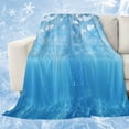 thumbnail image 1 of Blue Coastal Cooling Blanket, Lightweight Breathable Summer Throw Blanket with Double Sided Cold Effect,Summer Beach Ocean Seawater Nautical Picnic Beach Blankets Bed Sheet for Hot Sleepers 30"x40", 1 of 8