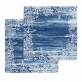 thumbnail image 1 of Blue Coastal Kitchen Dish Towels for Drying Dishes Set of 2, Summer Ocean Sea Waves Starfish Corals Waffle Weave Microfiber Hand Tea Bathroom Towels Quick Dry & Absorbent Towel 12x12, 1 of 7