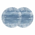 thumbnail image 1 of Blue Coastal Nautical Round 13 Inch Placemats Set of 2, Summer Ocean Sea Waves Starfish Coral HeatResistant Non Slip Place Mats for Dining Table, Wipeable Braided Kitchen Table Mats for Housewarming, 1 of 9