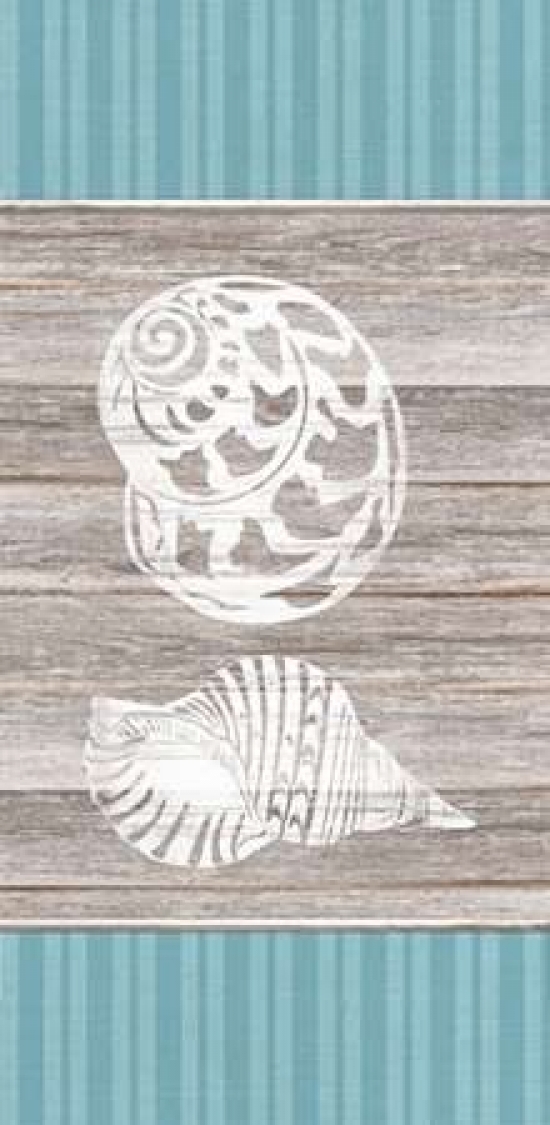 Blue Coastal Panel 1 Canvas Art - Sam Appleman (10 x 20)