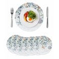 thumbnail image 1 of Blue Coastal Round 15 Inch Placemats Set of 6, Eucalyptus Leaves Summer Beach Starfish HeatResistant Non Slip Place Mats for Dining Table, Wipeable Braided Kitchen Table Mats for Housewarming, 1 of 9