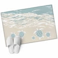 thumbnail image 1 of Blue Coastal Sea Turtle Entryway Rug 2x3 Area Rug Washable Indoor Doormat Small Bathroom Rugs Non-Slip Low Pile Accent Throw Rugs Summer Beach Ocean Abstract Art Floor Carpet for Kitchen Bedroom, 1 of 8