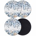 thumbnail image 1 of Blue Coastal Starfish Coasters Set of 4, Absorbent Coasters for Drinks, Beach Nautical Shell Eucalyptus Wooden Coaster for Desk Coffee Table Protection, Home Decor House Warming Gifts 4", 1 of 8