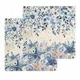 thumbnail image 1 of Blue Coastal Starfish Kitchen Dish Towels for Drying Dishes Set of 2, Beach Nautical Shell Eucalyptus Retro Waffle Weave Microfiber Hand Tea Bathroom Towels Quick Dry & Absorbent Towel 12x12, 1 of 7