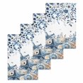 thumbnail image 1 of Blue Coastal Starfish Kitchen Dish Towels for Drying Dishes Set of 4, Beach Nautical Shell Eucalyptus Summer Waffle Weave Microfiber Hand Tea Bathroom Towels Quick Dry & Absorbent Towel 15.7x23.6, 1 of 7