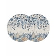 thumbnail image 1 of Blue Coastal Starfish Round 13 Inch Placemats Set of 2, Beach Nautical Shell Eucalyptus Rustic HeatResistant Non Slip Place Mats for Dining Table, Wipeable Braided Kitchen Table Mats for Housewarming, 1 of 9