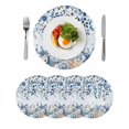 thumbnail image 1 of Blue Coastal Starfish Round 15 Inch Placemats Set of 4, Beach Nautical Shell Eucalyptus Ocean HeatResistant Non Slip Place Mats for Dining Table, Wipeable Braided Kitchen Table Mats for Housewarming, 1 of 9