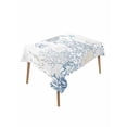 thumbnail image 1 of Blue Coastal Table Cloth, Summer Beach Turtle Coral Starfish Jellyfish Waterproof Tablecloth for Rectangle Tables, Reusable Washable Fabric Table Cover for Restaurant Kitchen Dining Tables 60"x84", 1 of 6