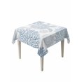 thumbnail image 1 of Blue Coastal Turtle Table Cloth, Ocean Coral Nautical Waterproof Tablecloth for Square Tables, Reusable Washable Fabric Table Cover for Restaurant Kitchen Dining Tables 54"x54", 1 of 6