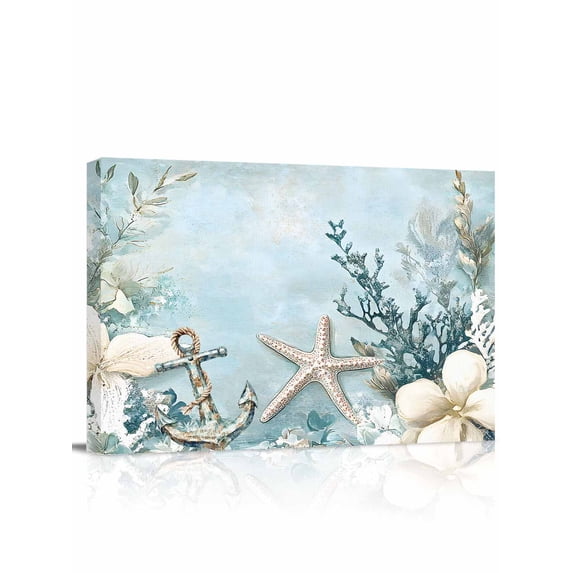 Picture of Coastal Fish Figurine Decor - Handcrafted Wood Sculpture with ... - Target
