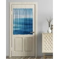 thumbnail image 1 of Blue Coastal Wave Blackout Curtains French Door Curtains for Door Window, Summer Nautical Oil Painting Ocean Privacy Drapery for Patio/Sidelight Doors, 1 Panel with Tieback, 54 x 40 Inches, 1 of 6