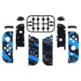 thumbnail image 1 of Blue Coating Splash Patterned Replacement Housing w/Full Set Buttons for Nintendo Switch/OLED Joycon, 1 of 8