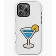 thumbnail image 1 of Blue Cocktail Glass with Orange Slice N5516 Phone Case for iPhone 17 16 15 14 13 12 11 Pro Max, 1 of 2