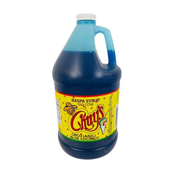 Blue Coconut Sno Cone Syrup 1 Galon 128 Ounce Raspa Coco Azul Flavor Chuy's