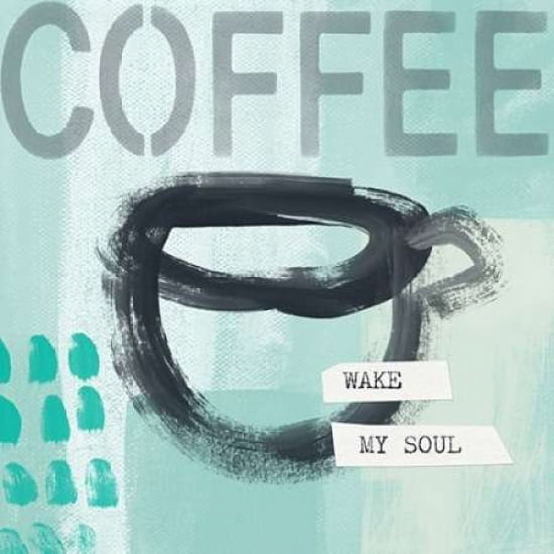 Blue Coffee I Canvas Art - Linda Woods (24 x 24)