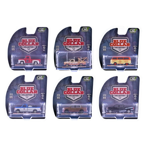 "Blue Collar Collection" Series 14 Set of 6 pieces 1/64 Diecast Model Cars by Greenlight