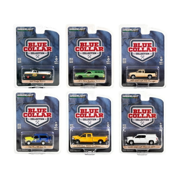 "Blue Collar Collection" Set of 6 pieces Series 11 1/64 Diecast Model Cars by Greenlight