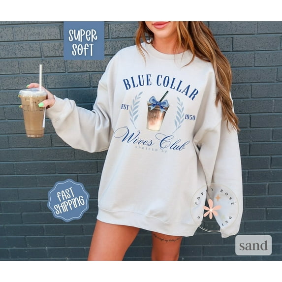 Blue Collar Wives Club Sweatshirt, Spoiled Wife Hoodie, Somebody’s Blue Collar Wife Shirt, Gift for Her