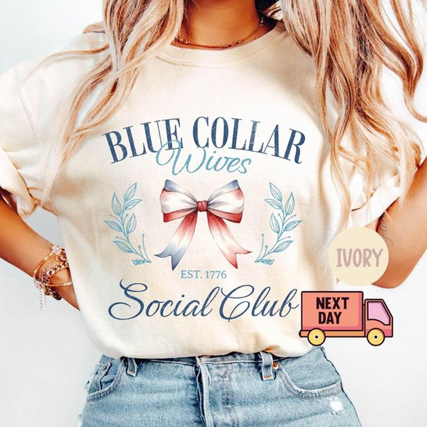 Blue Collar Ws CluB1 Shirt, Blue Collar Wife Tshirt, Gift for Wife