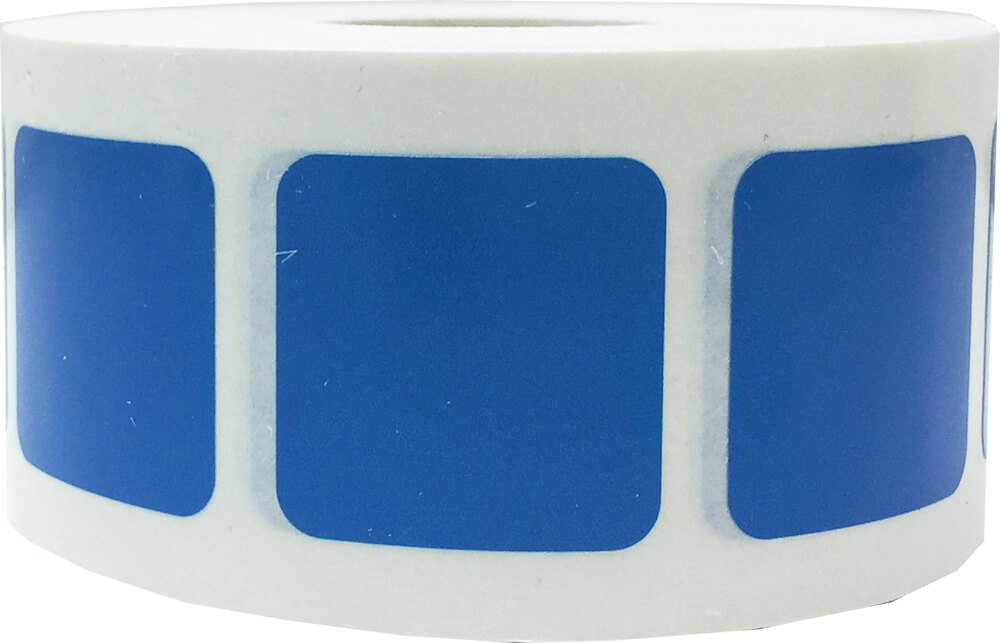 Blue Color Coding Labels for Organizing Inventory 1 Inch 500 Total Adhesive Stickers A Roll