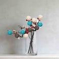thumbnail image 1 of Blue Color Natural Wicker Decorative Balls Set, Vase Filler and Table Centerpiece Decor, Wedding Party Decoration Accent Pieces for Coffee Table Display and Home Interior Styling, 1 of 7