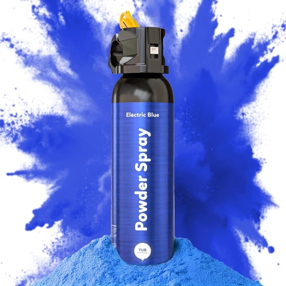 Blue Color Powder Spray Cannon – Biodegradable Fire Extinguisher Style | 10-Second Burst, 25 ft Range | Festival, Gender Reveal & Party Color Blaster