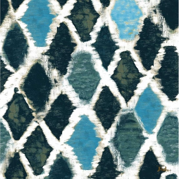 Blue Colored Thatch Poster Print by Patricia Pinto
