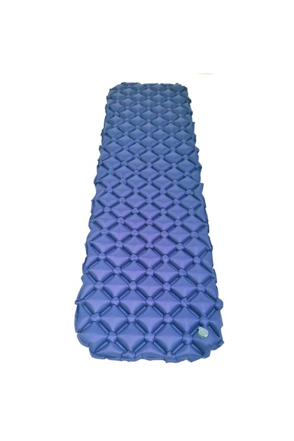Blue Comfortable Inflatable Camping Sleeping Pad Hiking Backpacking Air Mattress